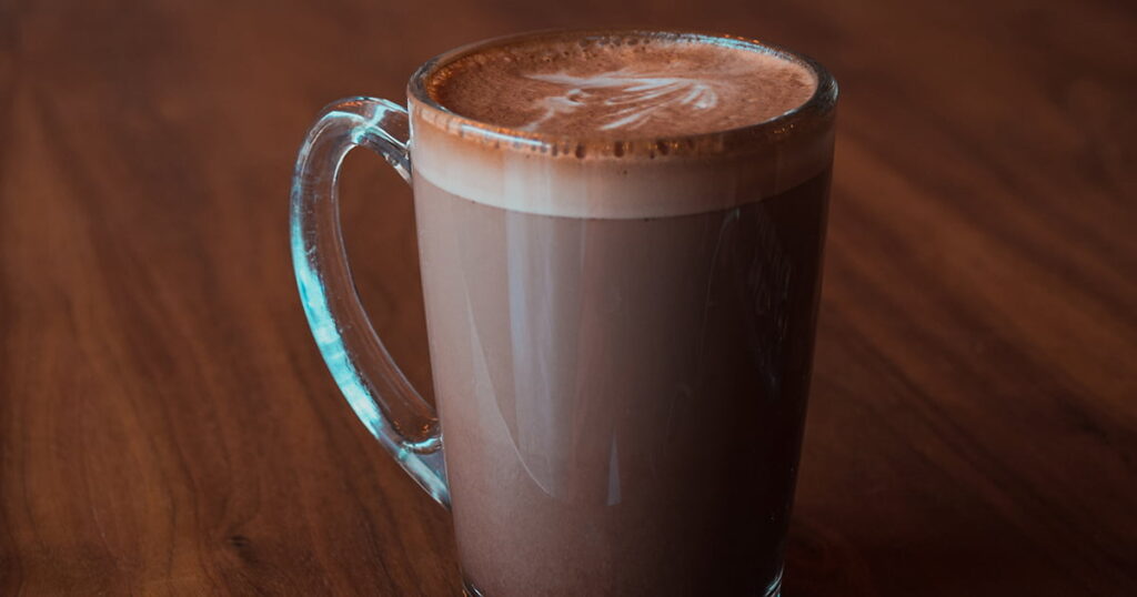 A classic mocha coffee basically refers to a beverage made with coffee and chocolate.