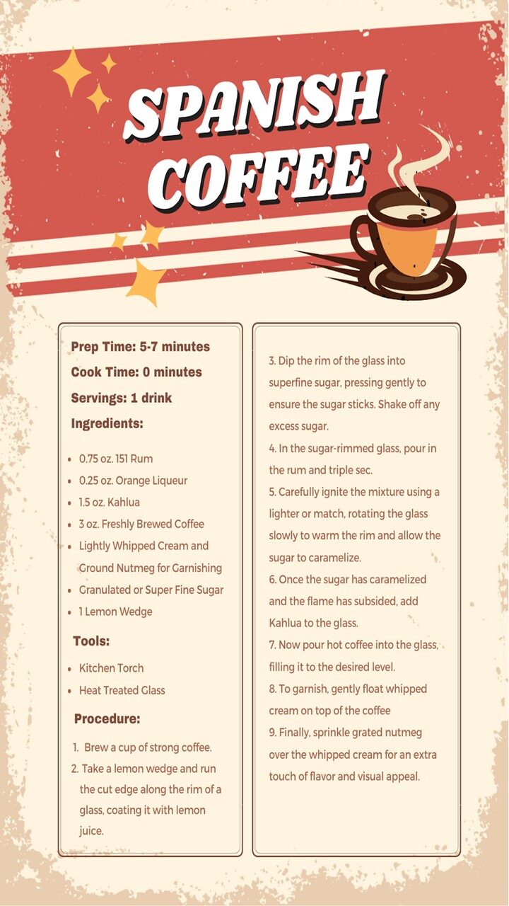 Spanish Coffee Recipe